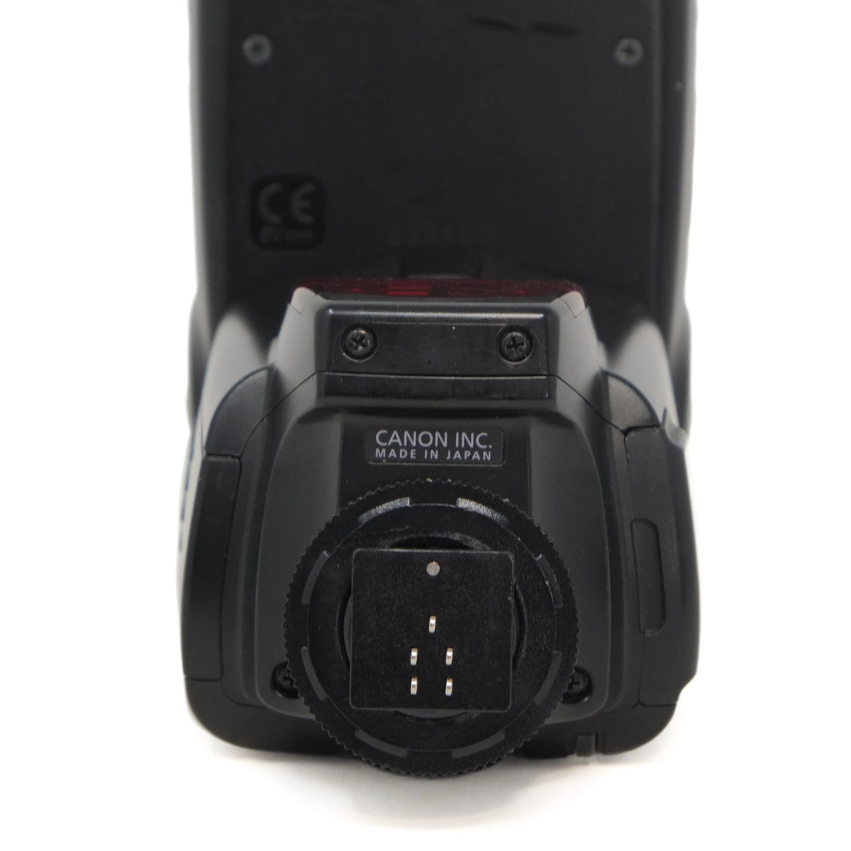 Used Canon Speedlight 580EX Flash- bottom angle 