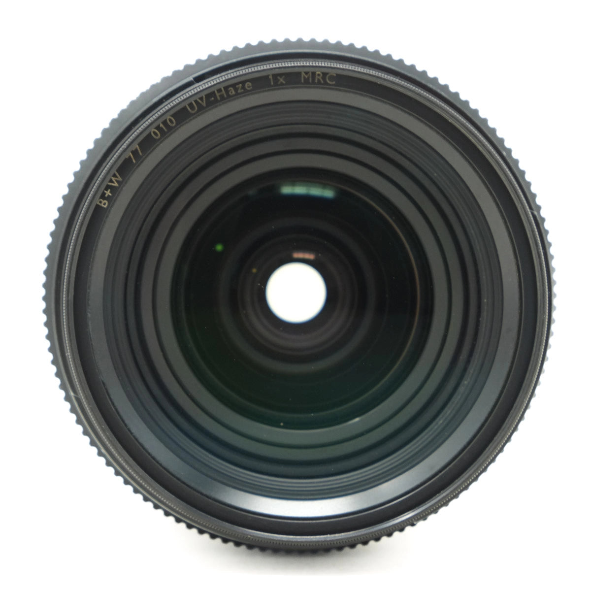 Camera lens on a white background