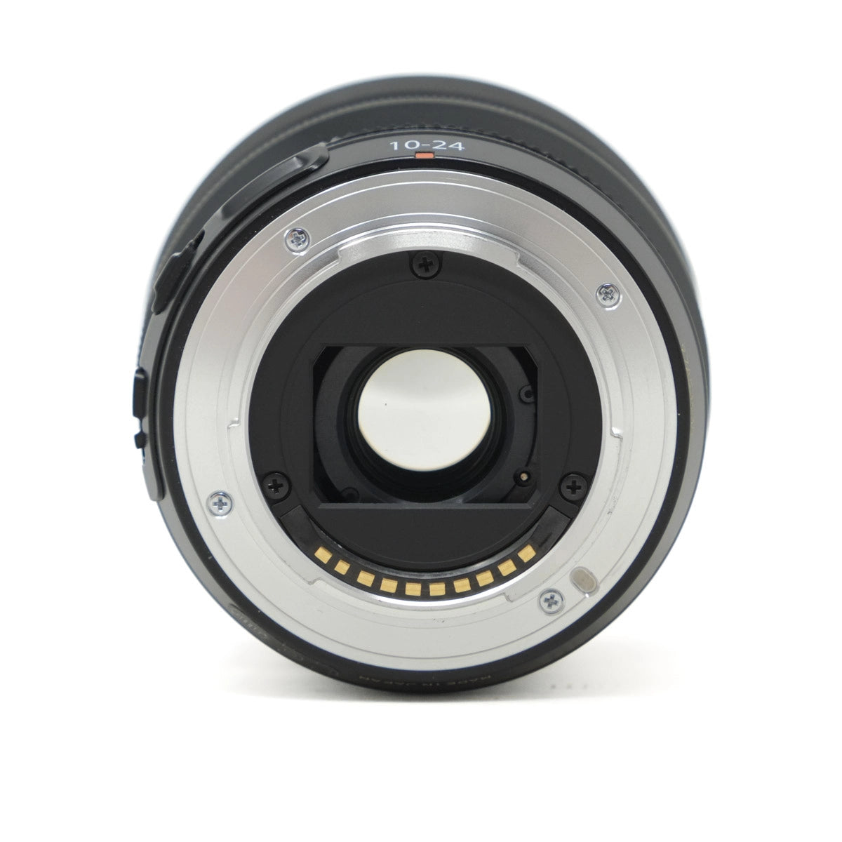 Camera lens on a white background