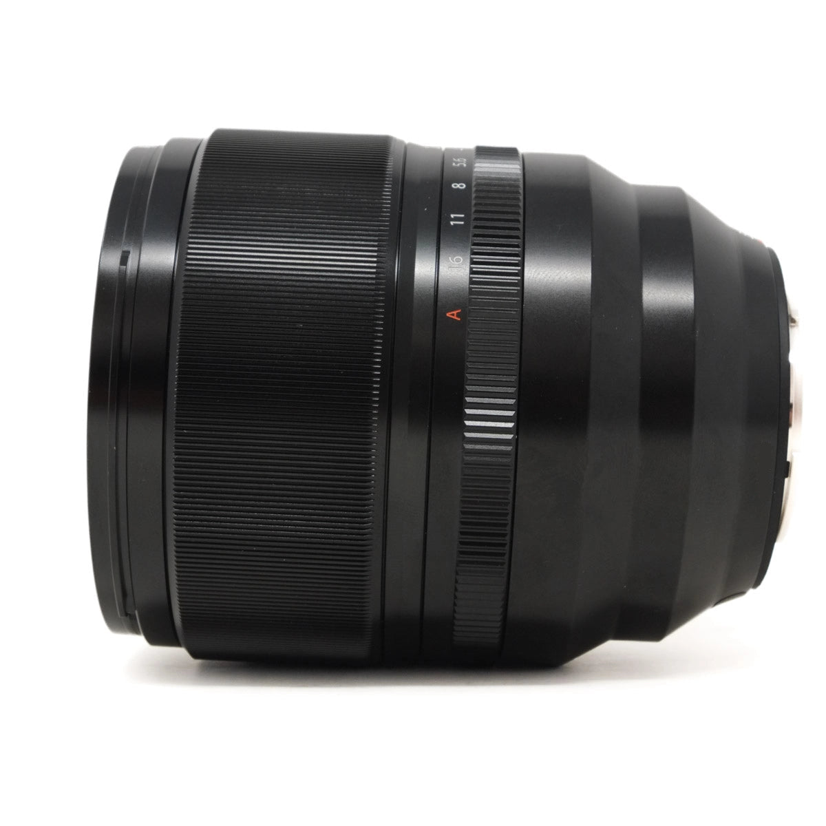 Used Fujifilm XF 50mm F1.0 R WR Prime lens - side angle 