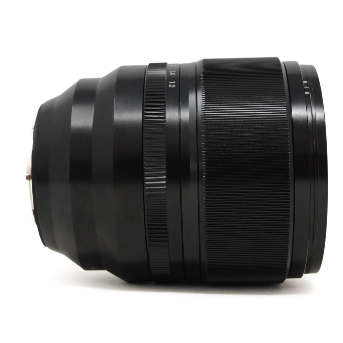 Used Fujifilm XF 50mm F1.0 R WR Prime lens - side angle 