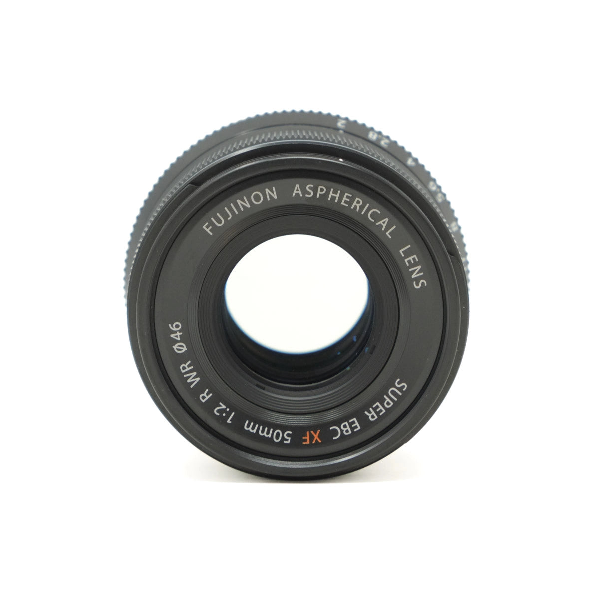 Fujinon aspherical lens on a white background