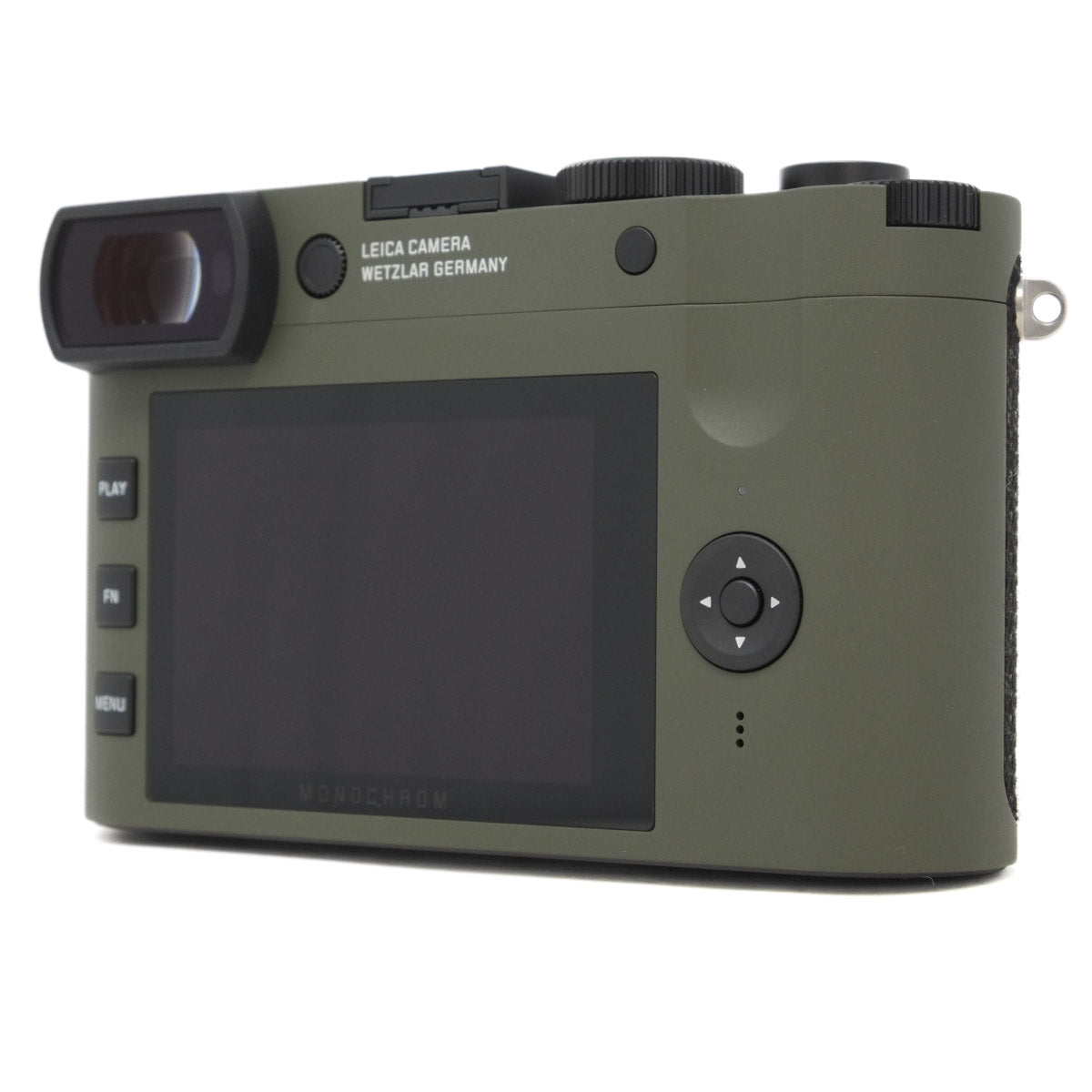 Used Leica Q2 Monochrom "Reporter" Limited Edition Camera - back angle 