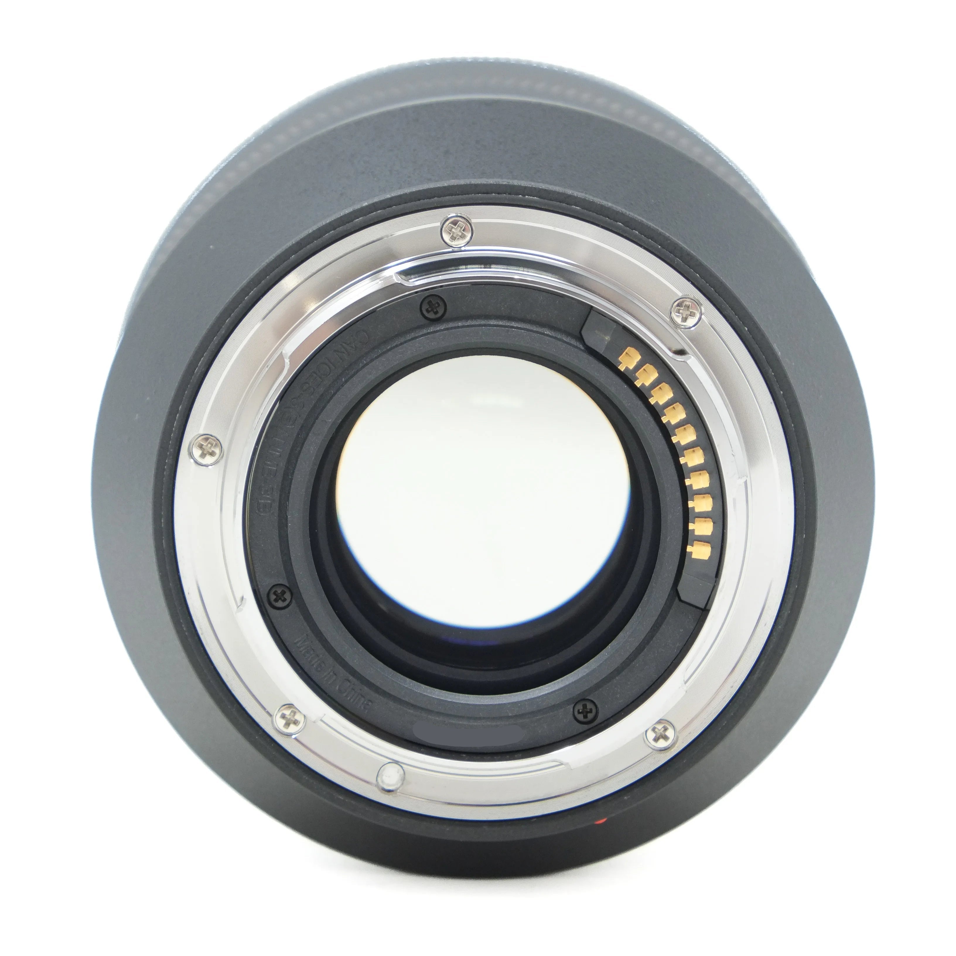Camera lens on a white background