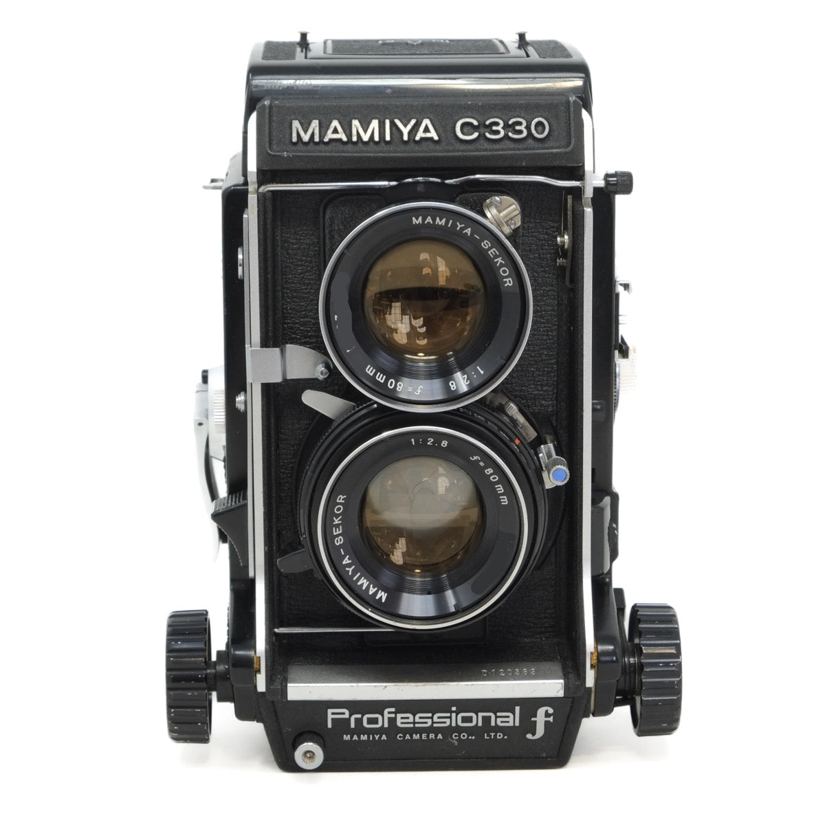 Mamiya C330 professional camera on a white background