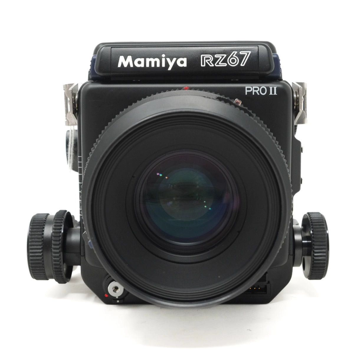 Used Mamiya RZ67 Pro II with 110mm F2.8 and WLF + 120 PRO II back - front angle