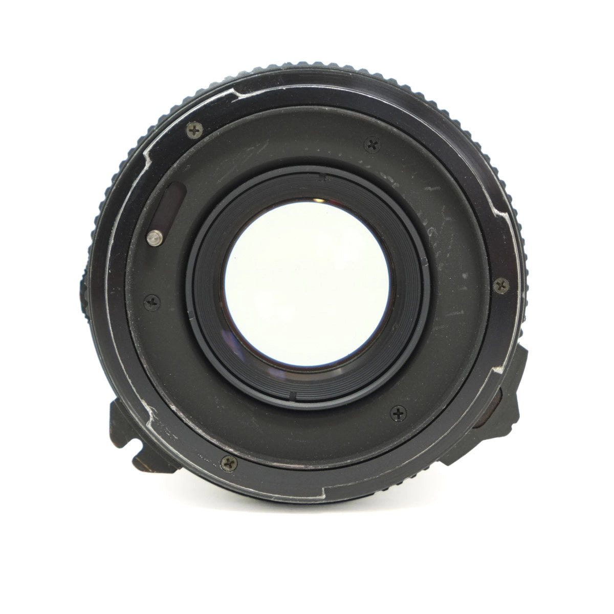 Camera lens on a white background