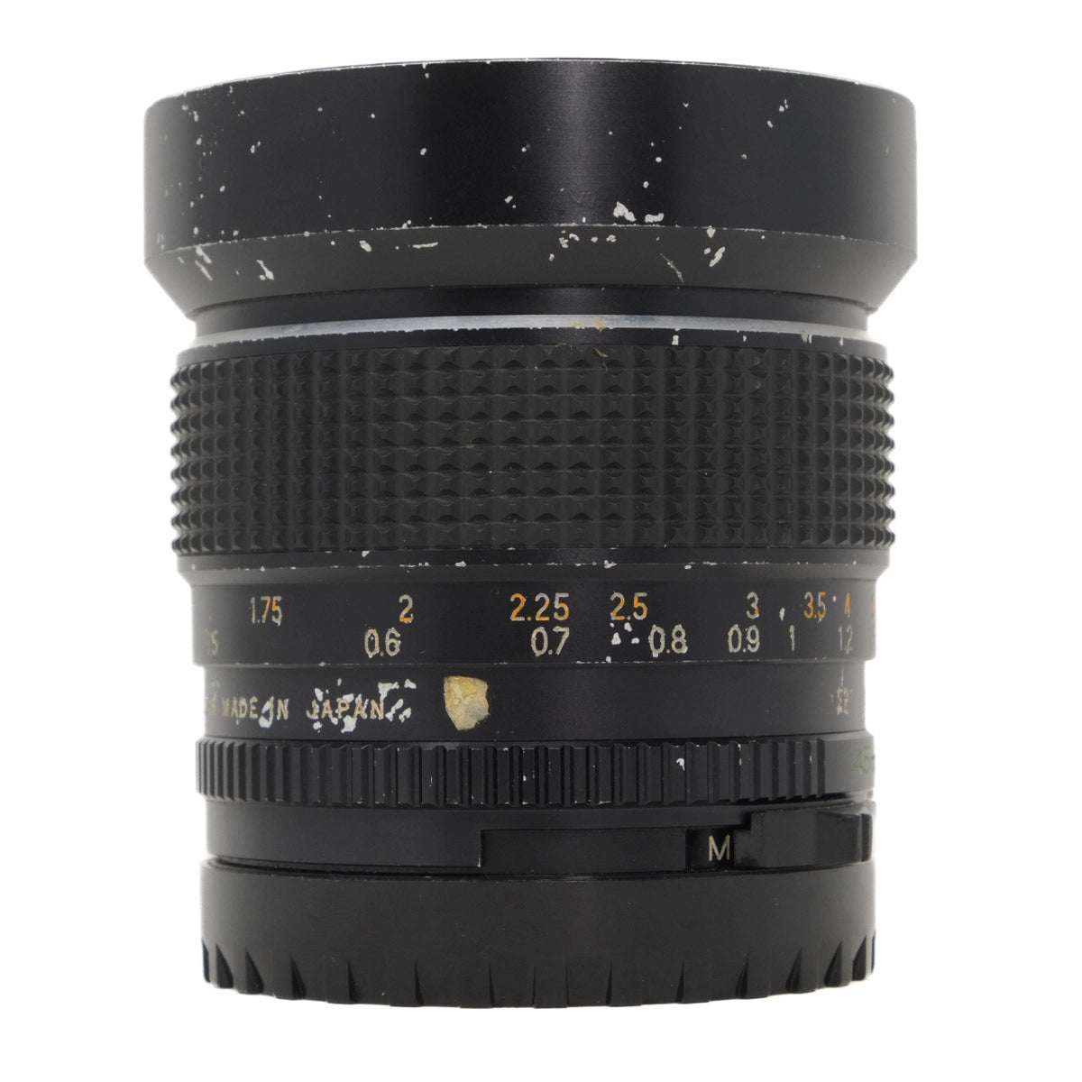 Used Mamiya Sekor C 45mm F2.8 M645 Lens - side angle 
