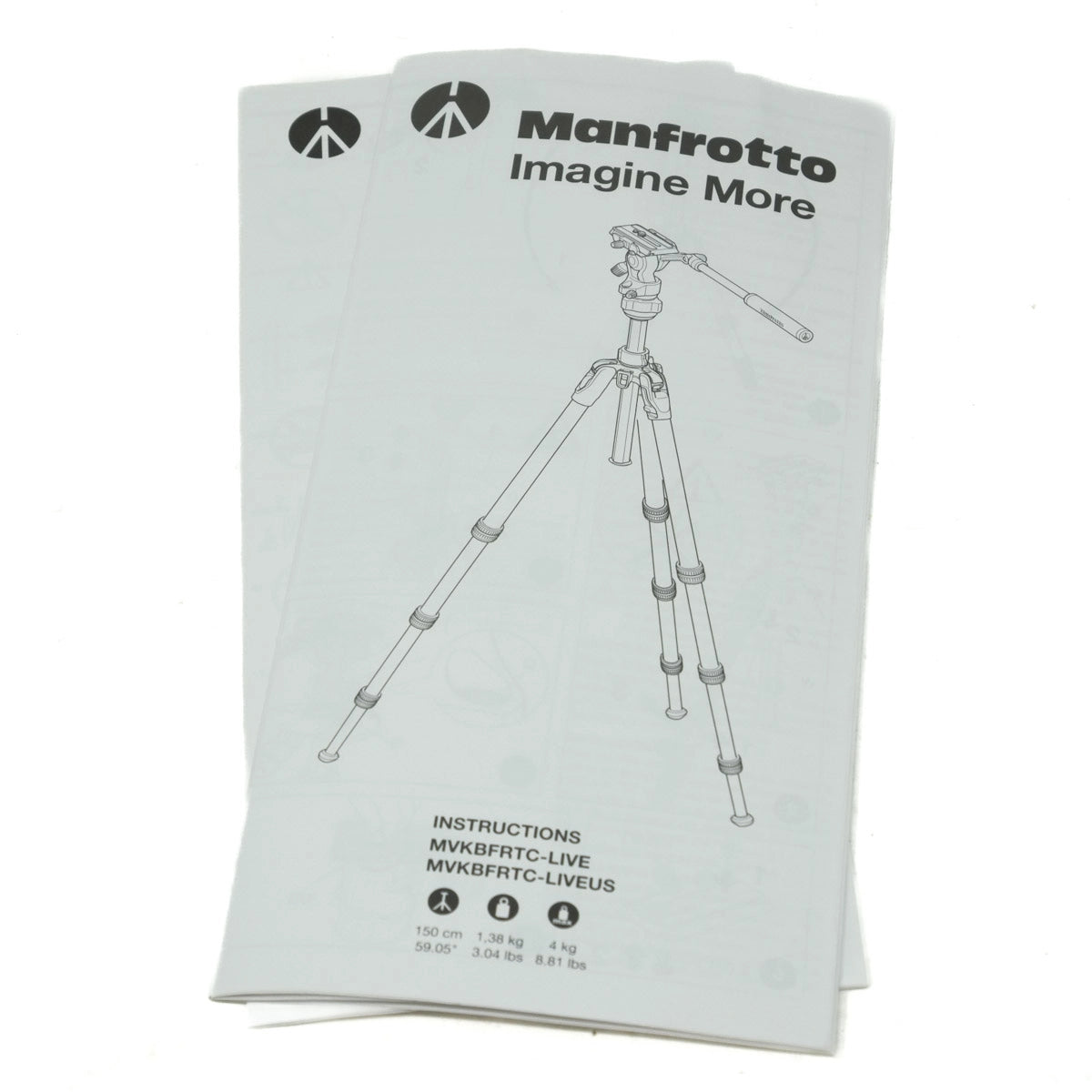 Used Manfrotto Befree Live Video Tripod - Instructions 