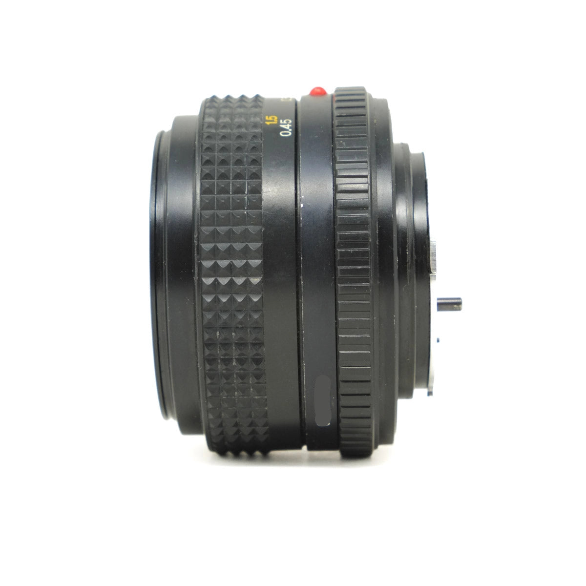 Camera lens on a white background