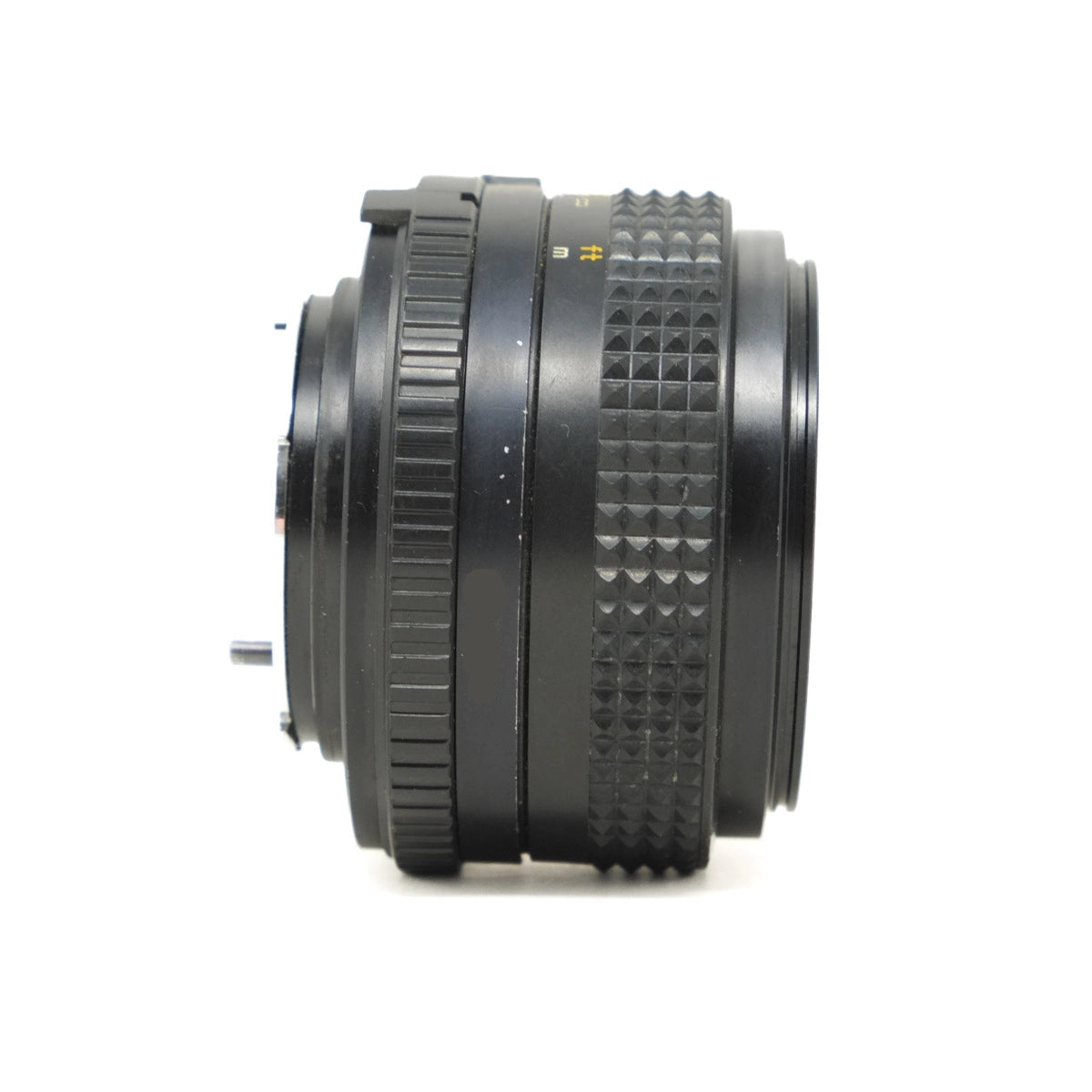 Camera lens on a white background
