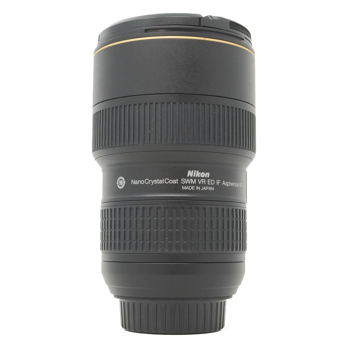 Nikon camera lens on a white background