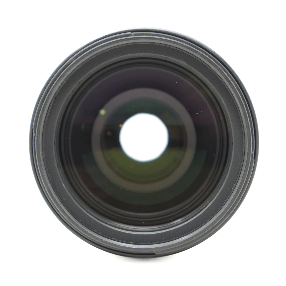 Camera lens on a white background