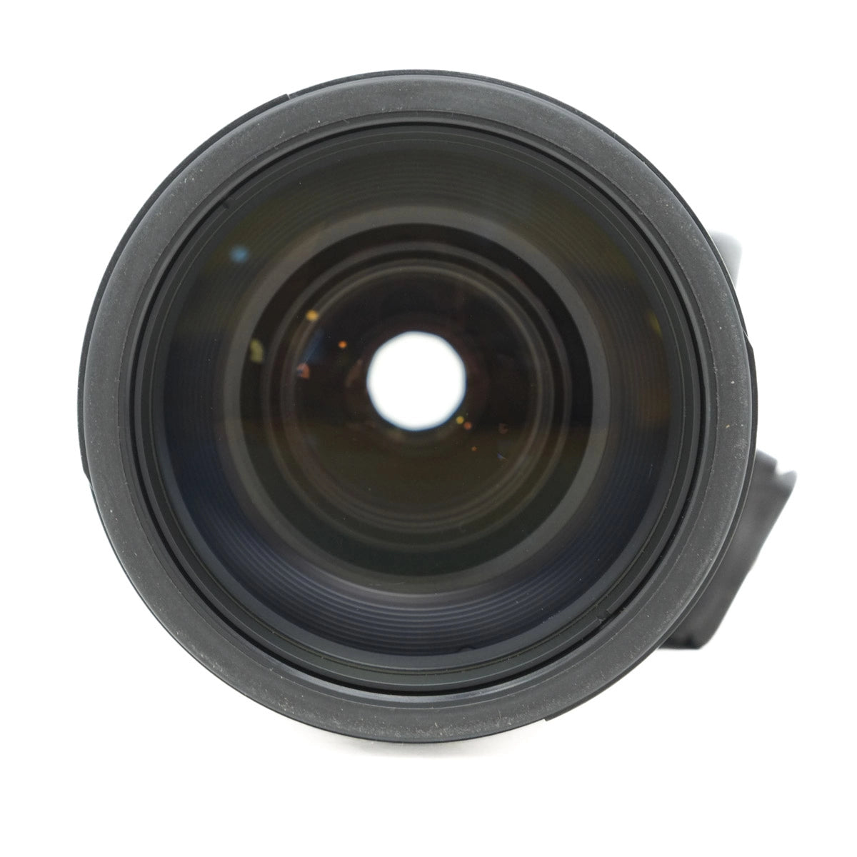 Camera lens on a white background