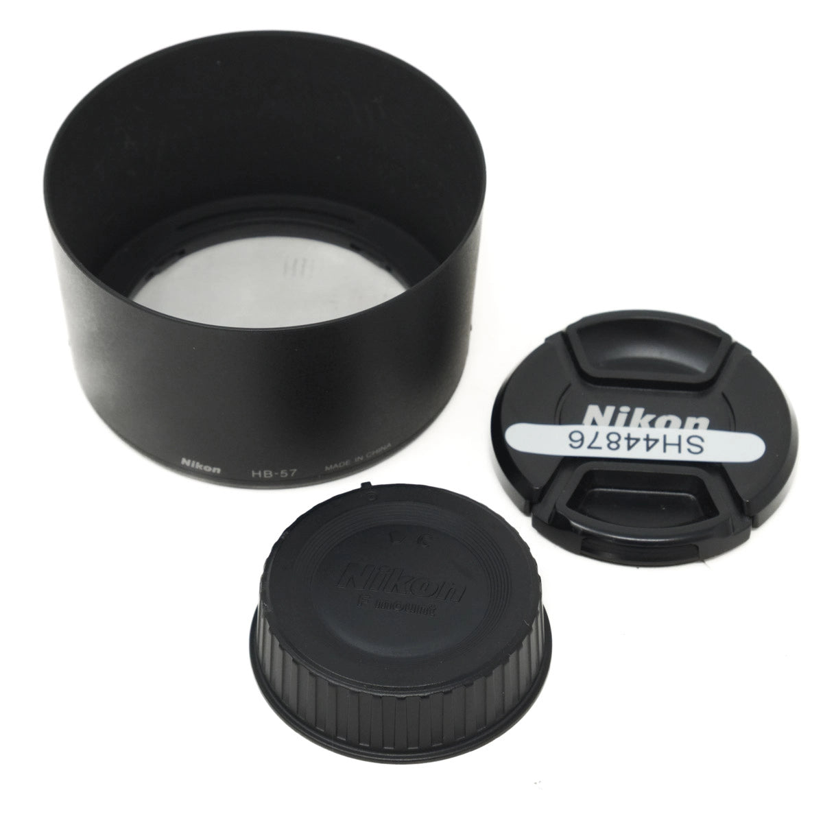Used Nikon AF-S Nikkor 55-300mm F4.5-5.6G ED VR lens - lens hood and caps 