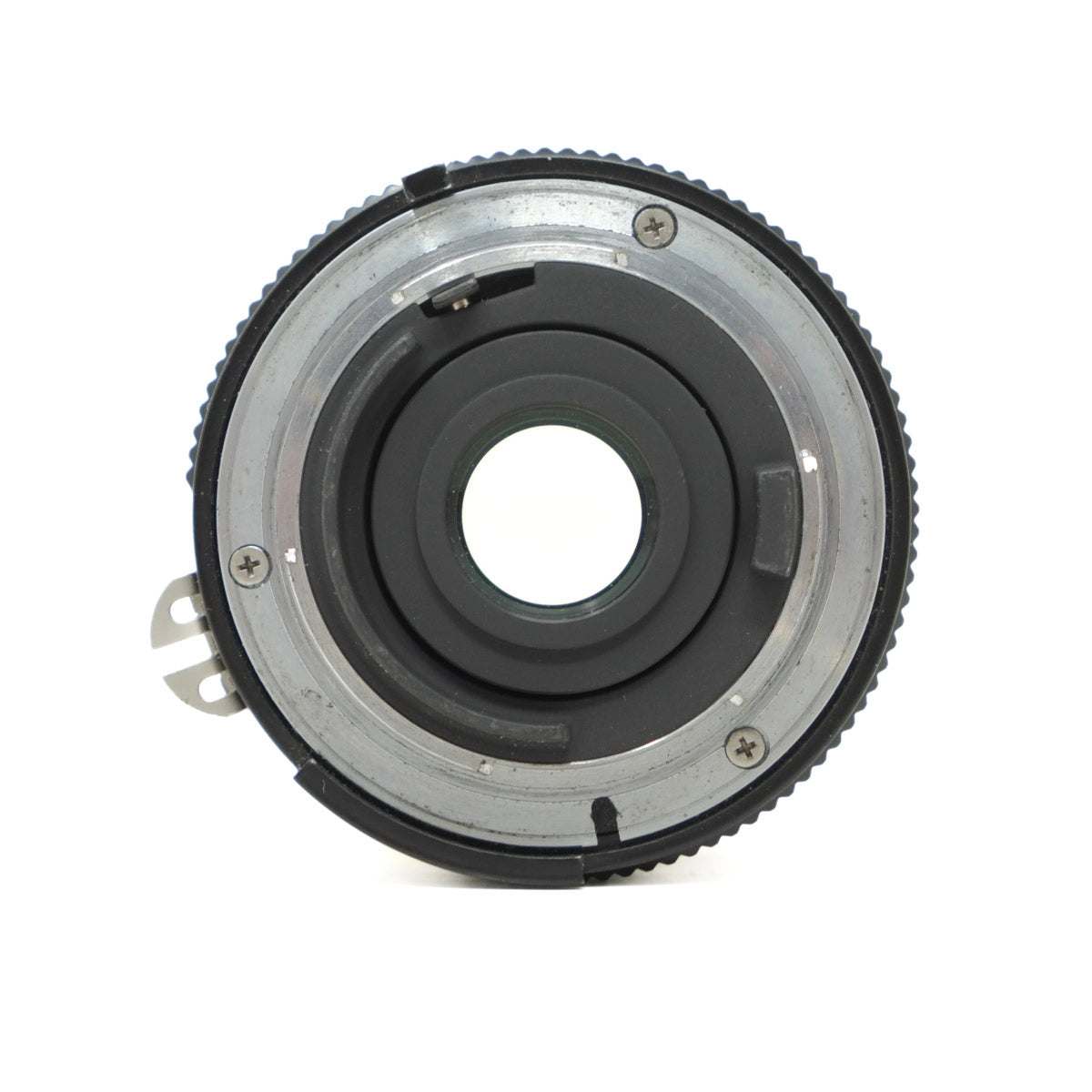 Camera lens on a white background