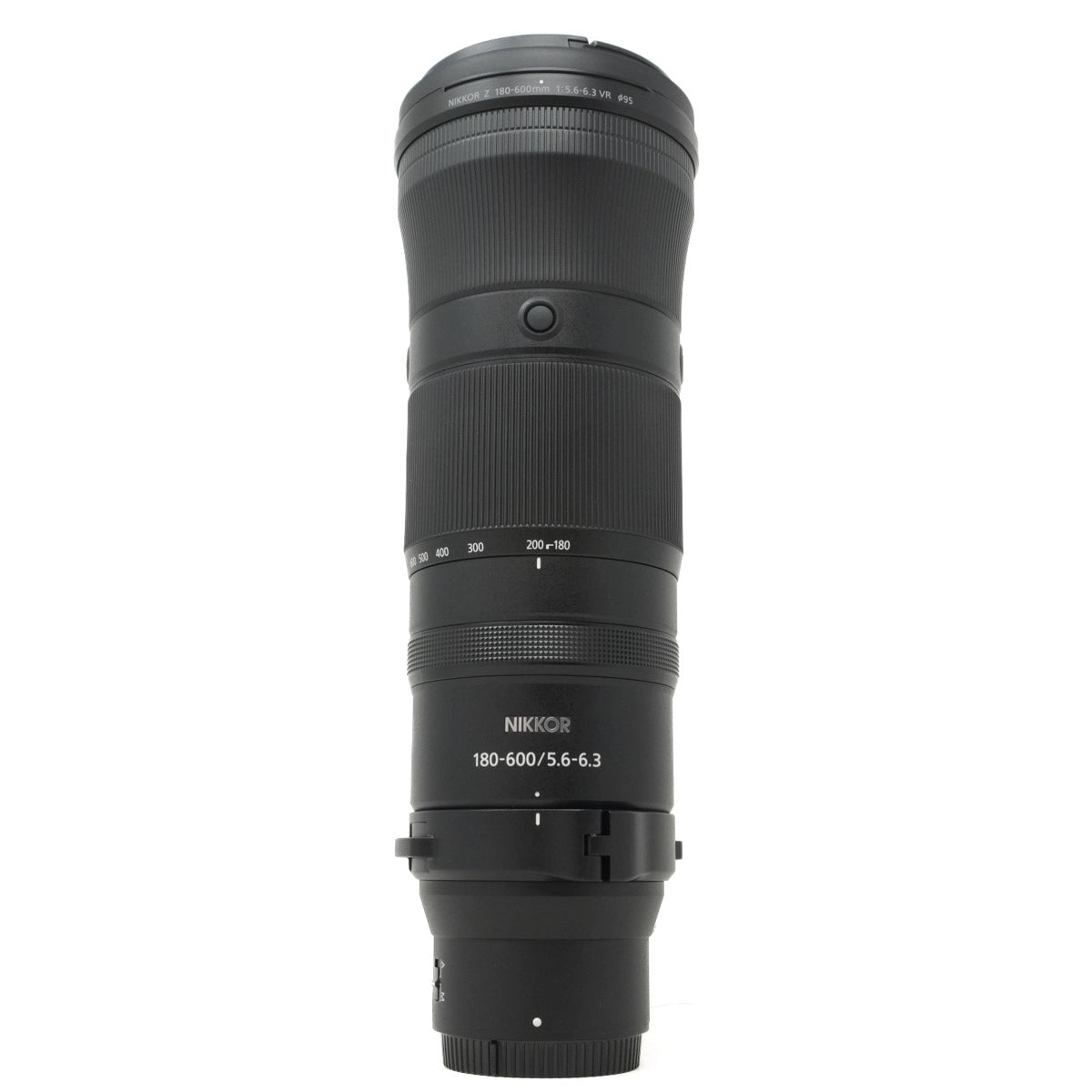 Nikon camera lens on a white background