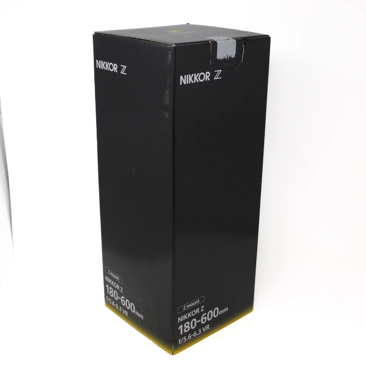 Black box with 'Nikkor Z' branding on a white background