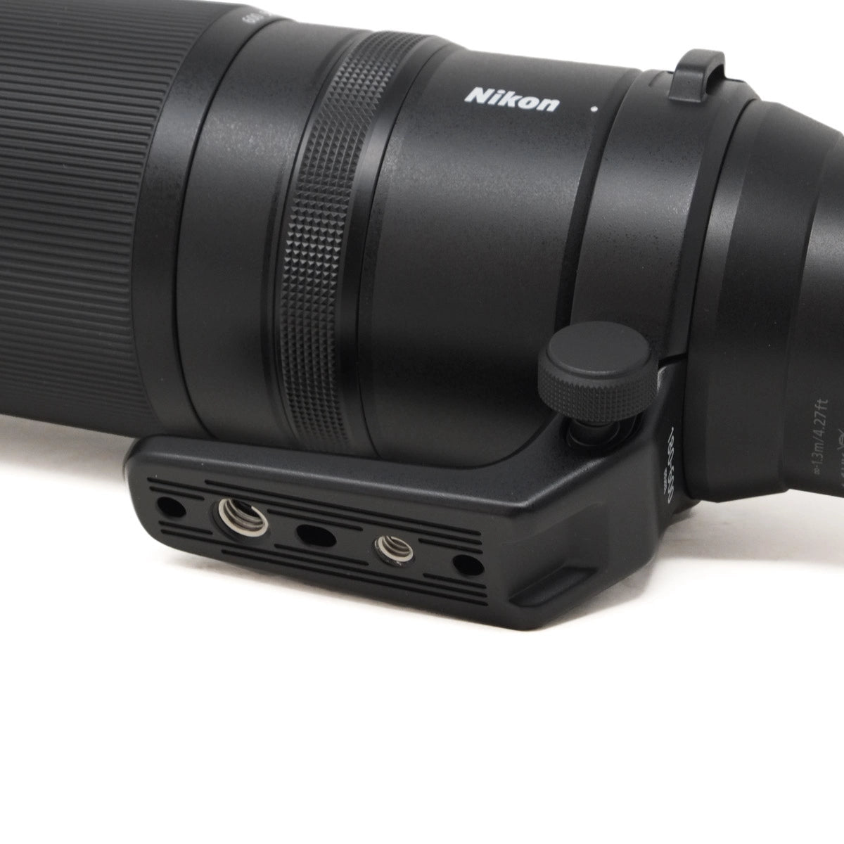 Nikon camera lens on a white background