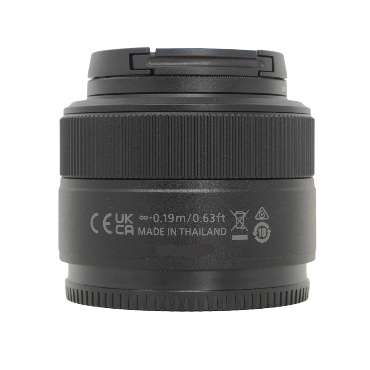 Used Nikon Z 28mm f2.8 Prime Lens - side angle 