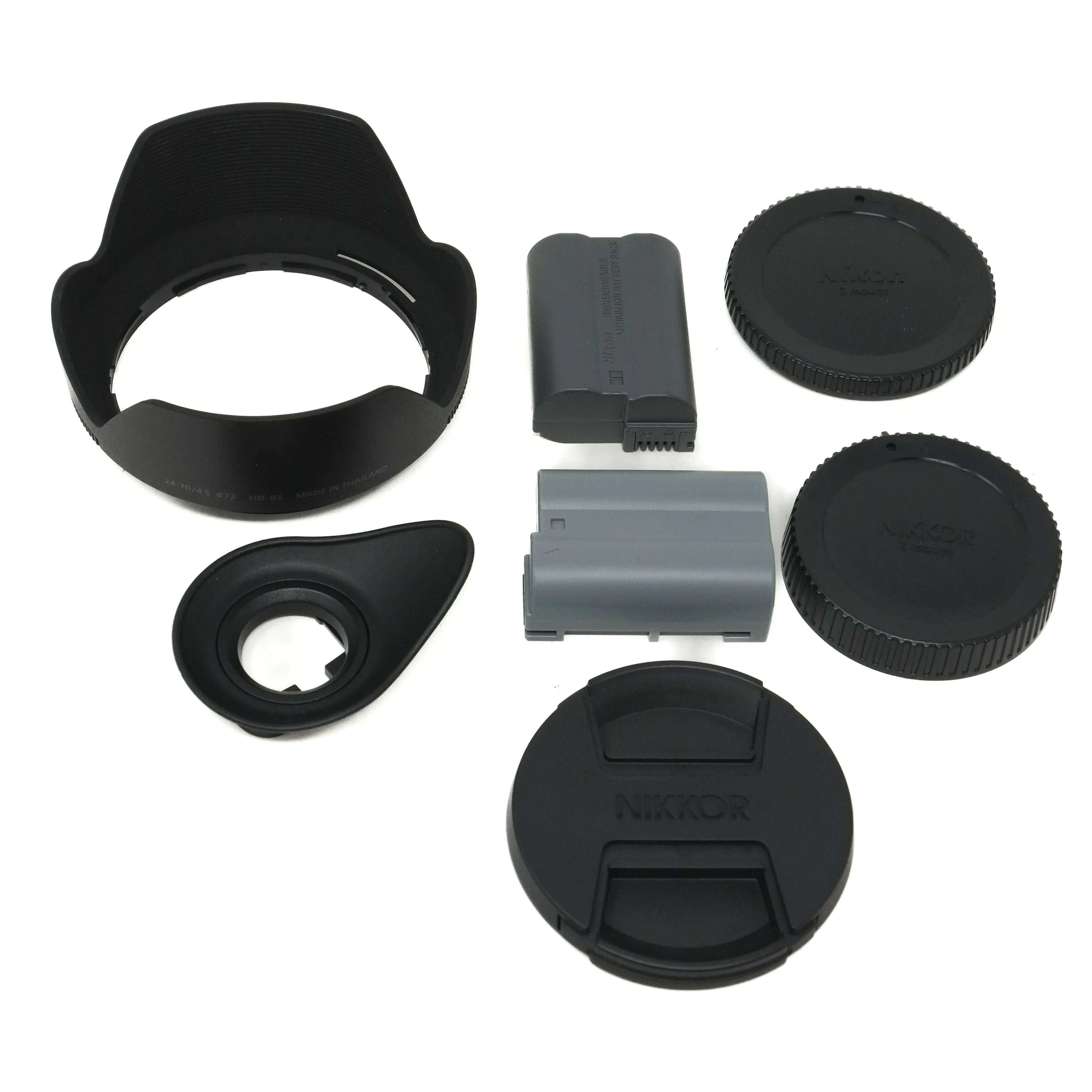 Used Nikon Z6 + Z 24-70mm F4 S Lens - hood, batteries, caps and eyepiece