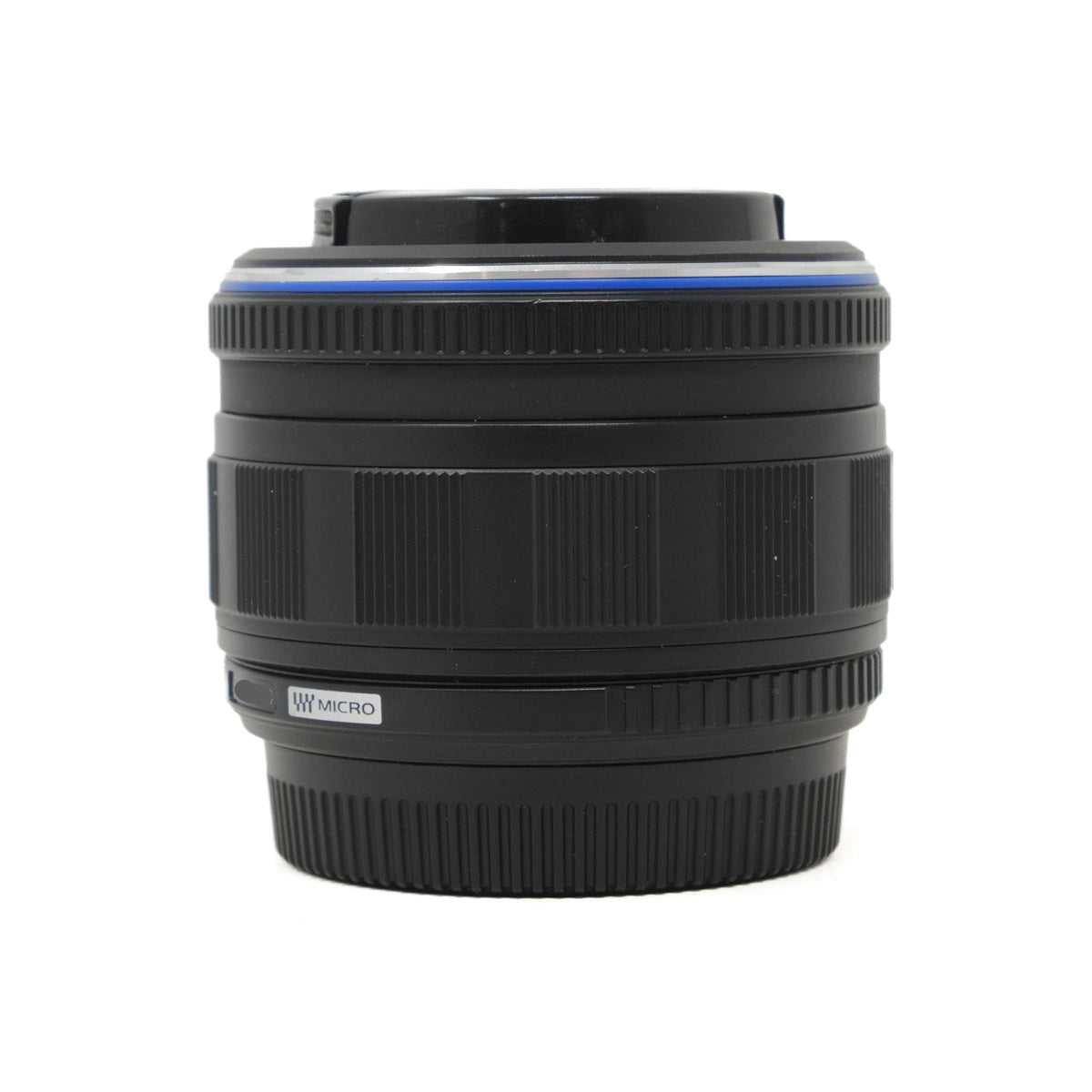 Used Olympus M.Zuiko Digital 14-42mm F3.5-5.6 Lens for MFT - side angle 