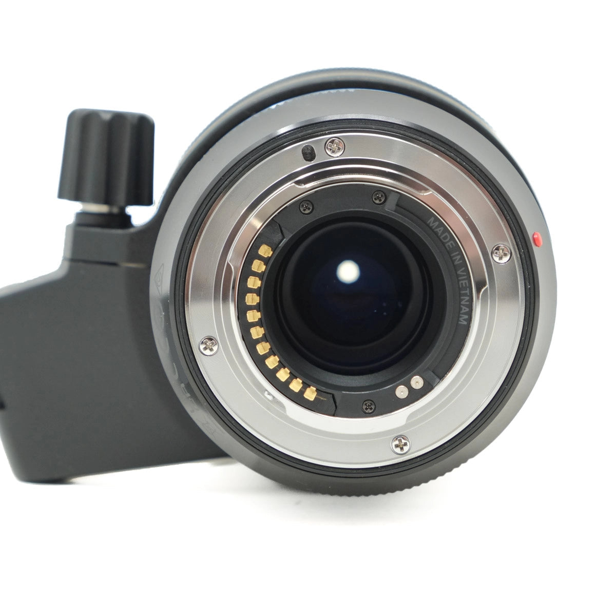 Used Olympus OM System 40-150mm F2.8 Pro lens Boxed Like new - bottom angle 