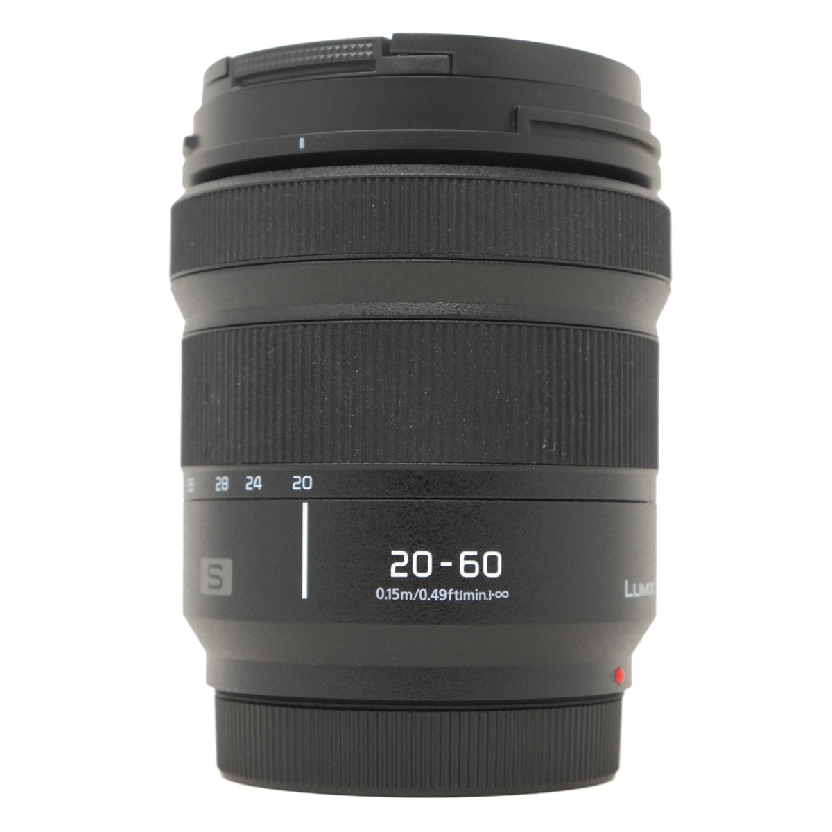 Used Panasonic S 20-60mm F3.5-5.6 Lens in L mount - front angle 