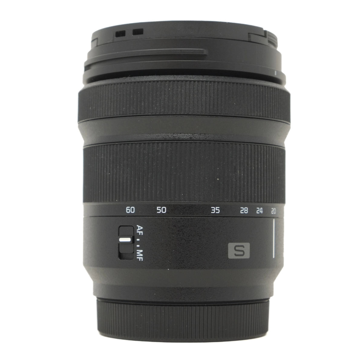 Used Panasonic S 20-60mm F3.5-5.6 Lens in L mount - side angle 