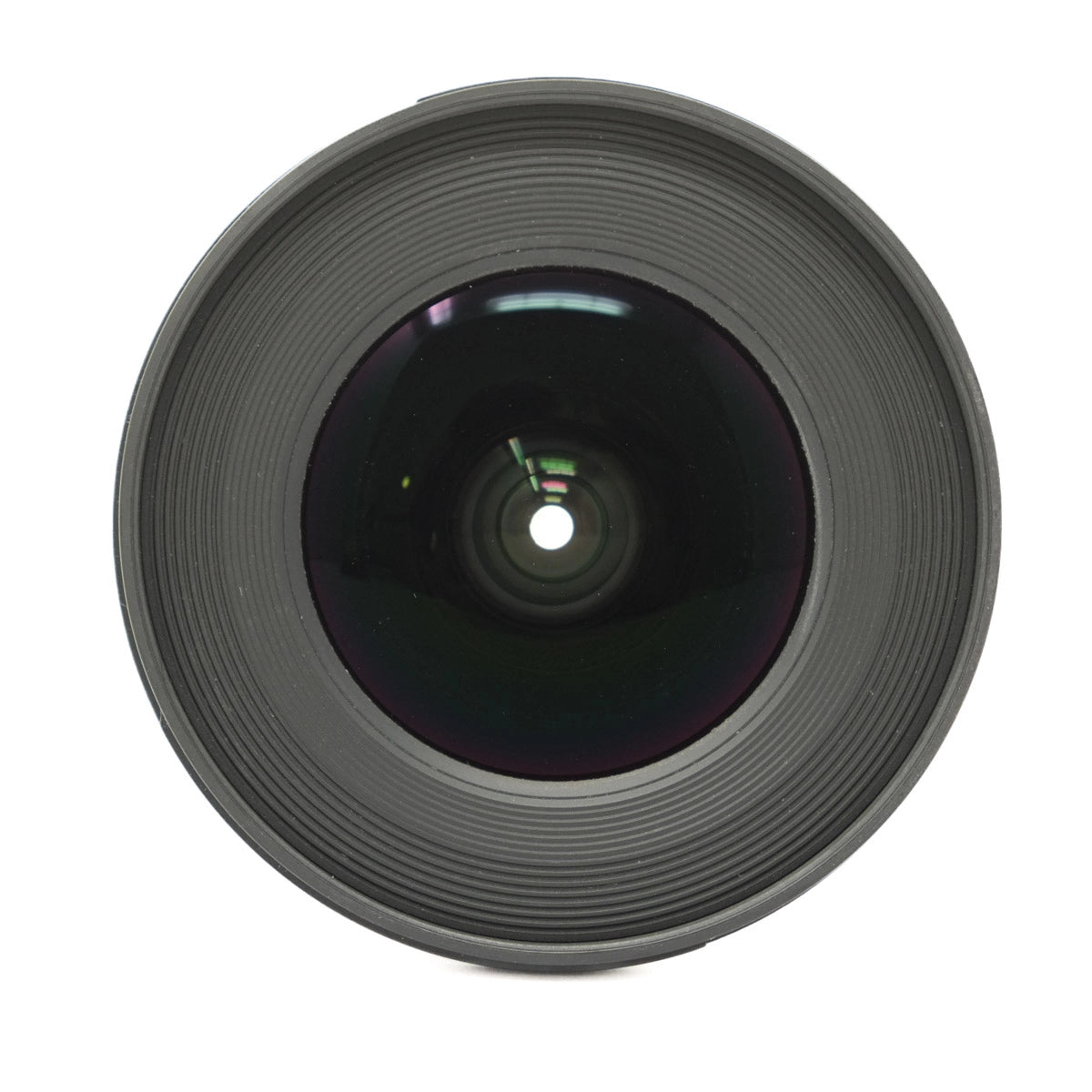 Camera lens on a white background