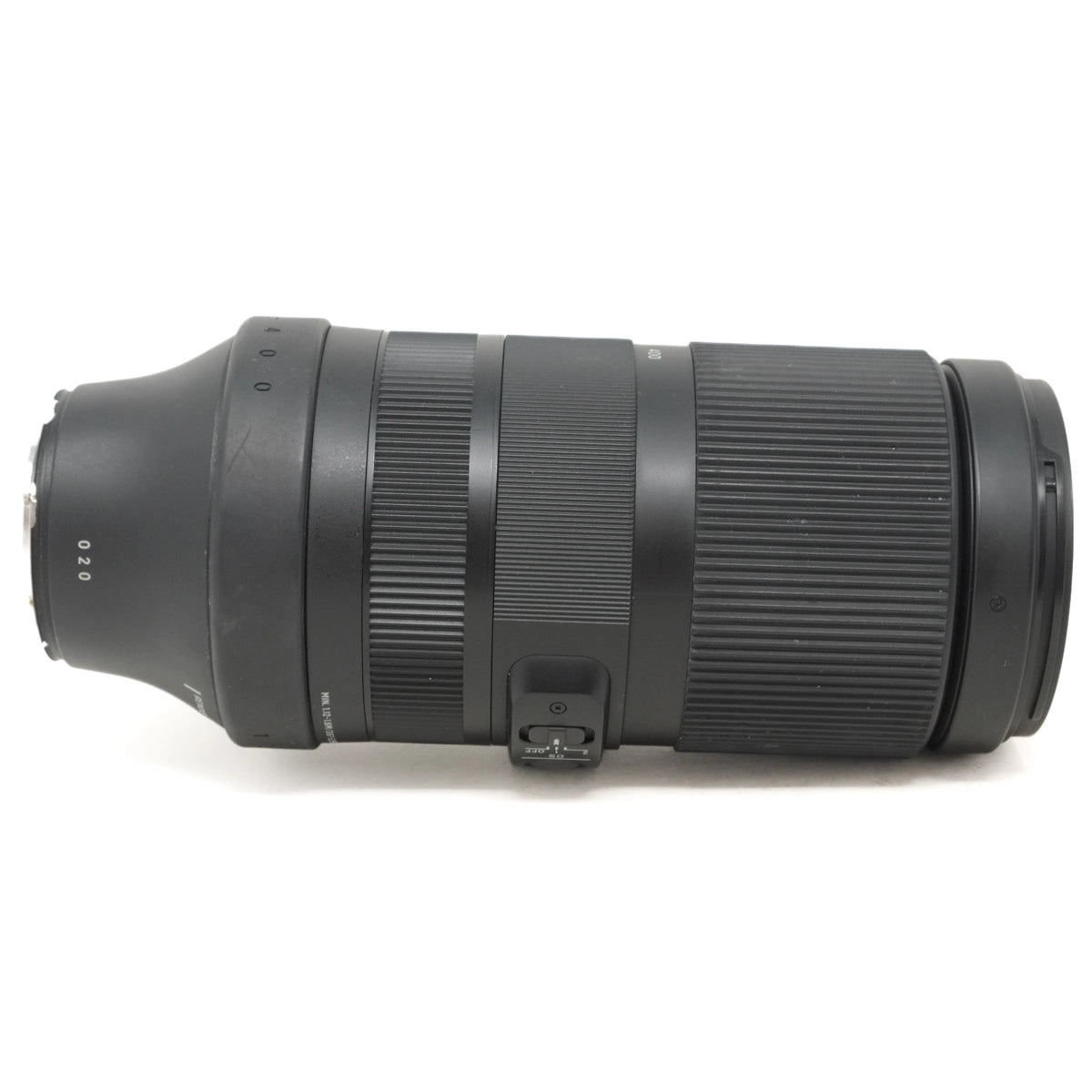 Camera lens on a white background