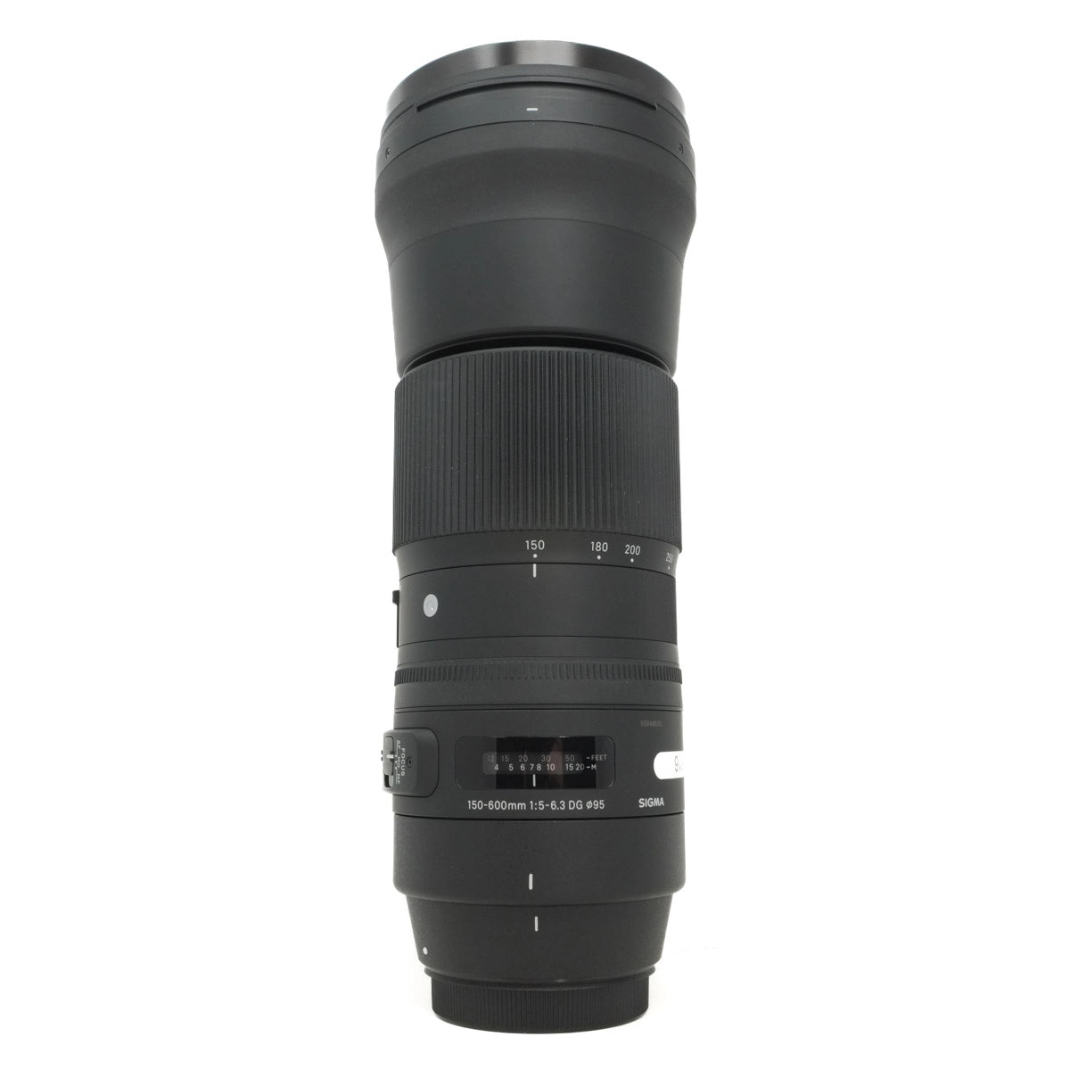 Camera lens on a white background