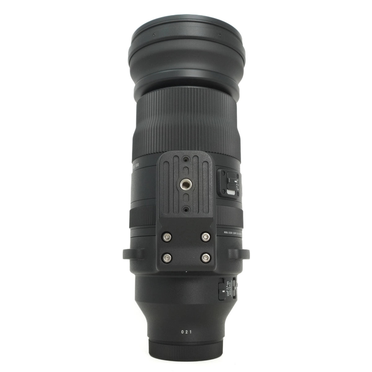 Camera lens on a white background