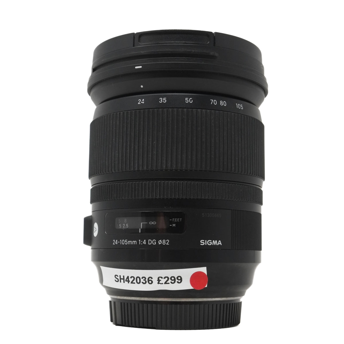 Used Sigma 24-105mm F4 DG ART Lens for Sony E - Front angle 