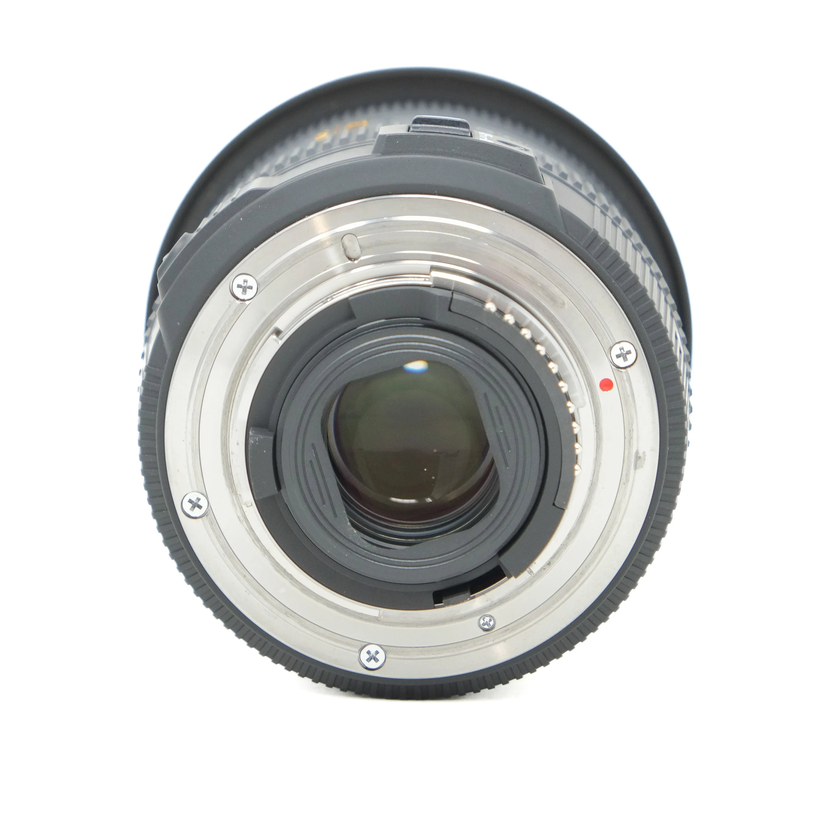 Camera lens on a white background