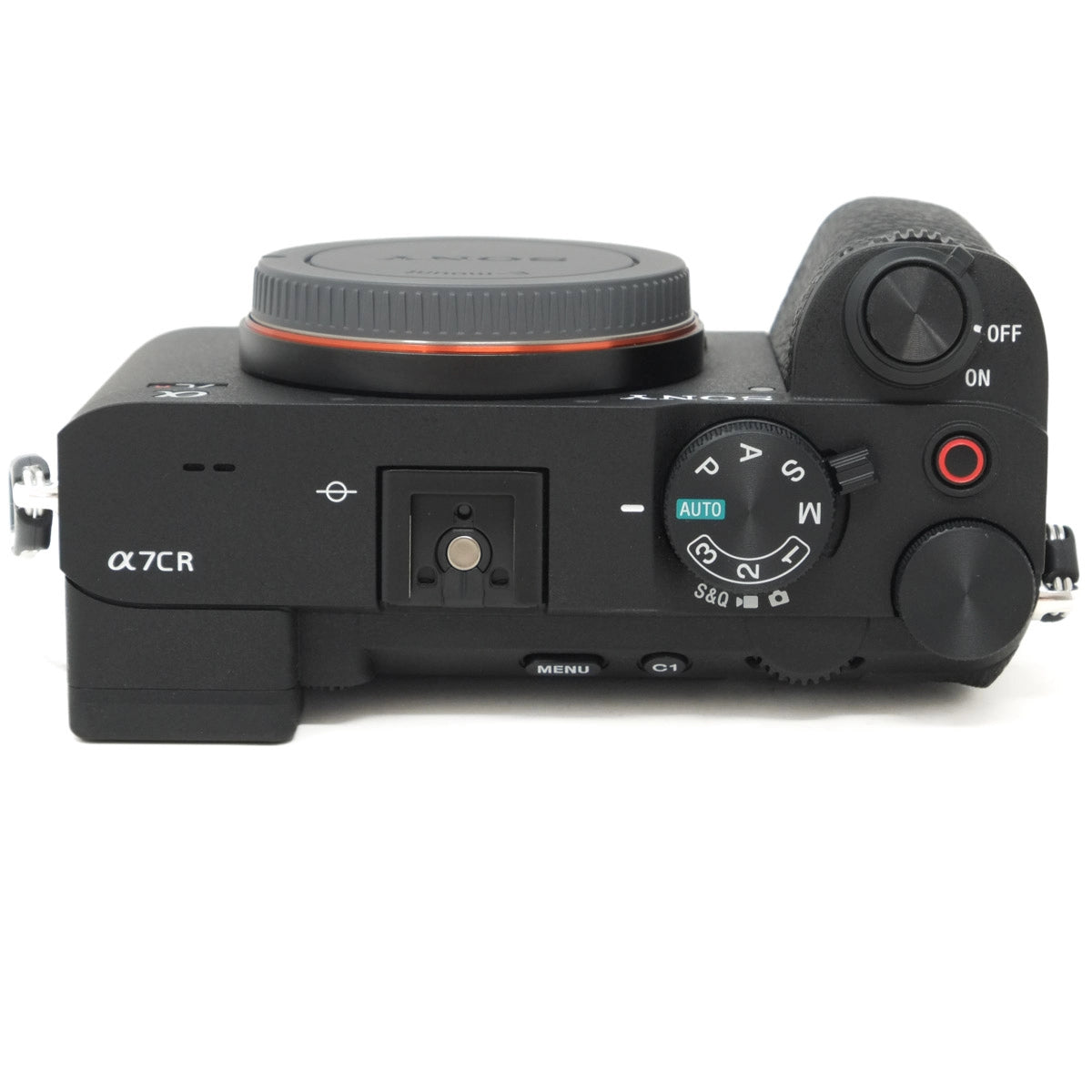 Used Sony A7CR with grip - top angle 