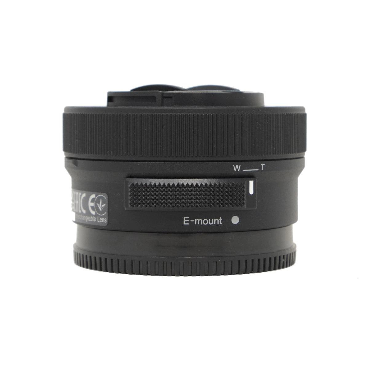 Used Sony E 16-50mm F3.5-5.6 PZ OSS II Lens - side angle 