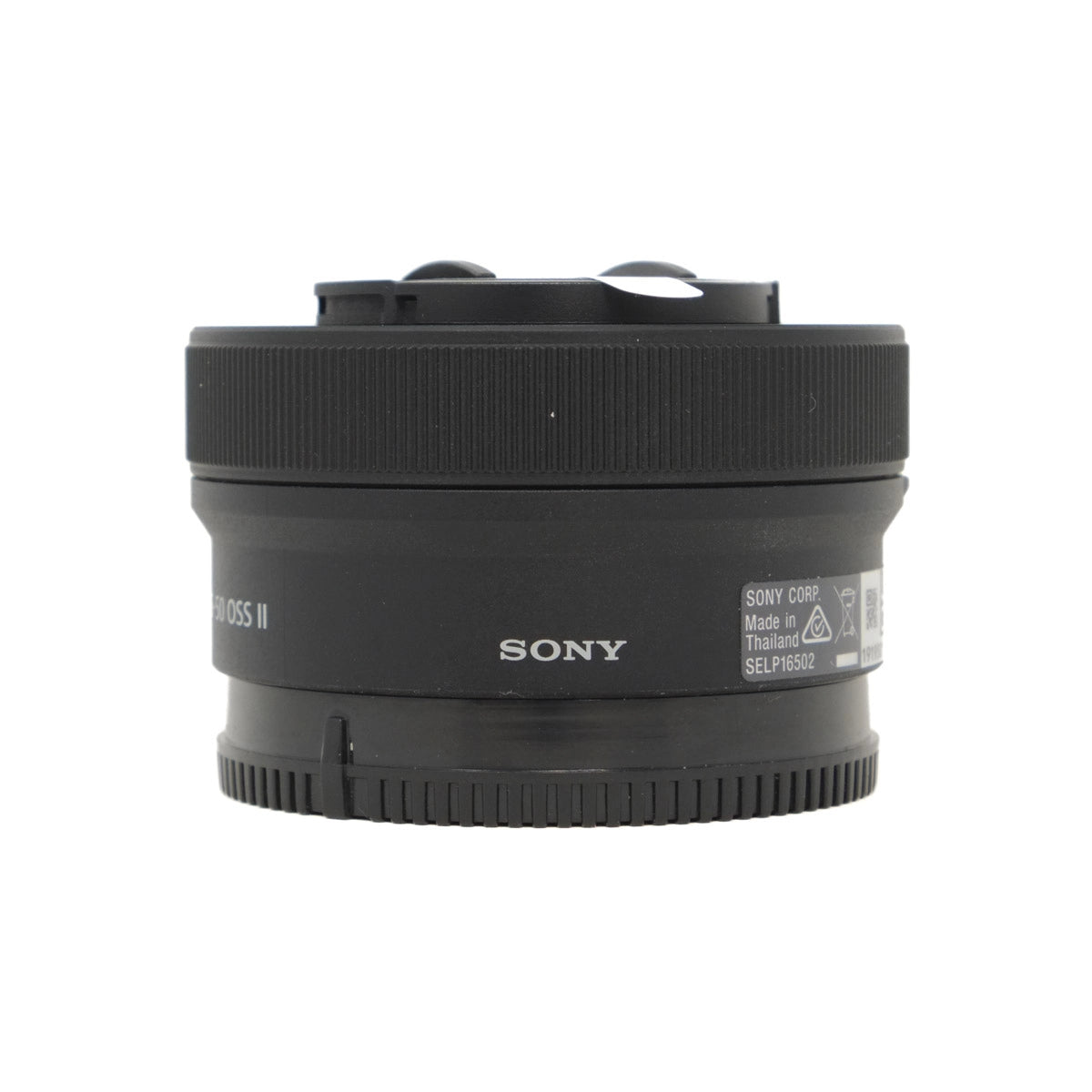 Used Sony E 16-50mm F3.5-5.6 PZ OSS II Lens - side angle 