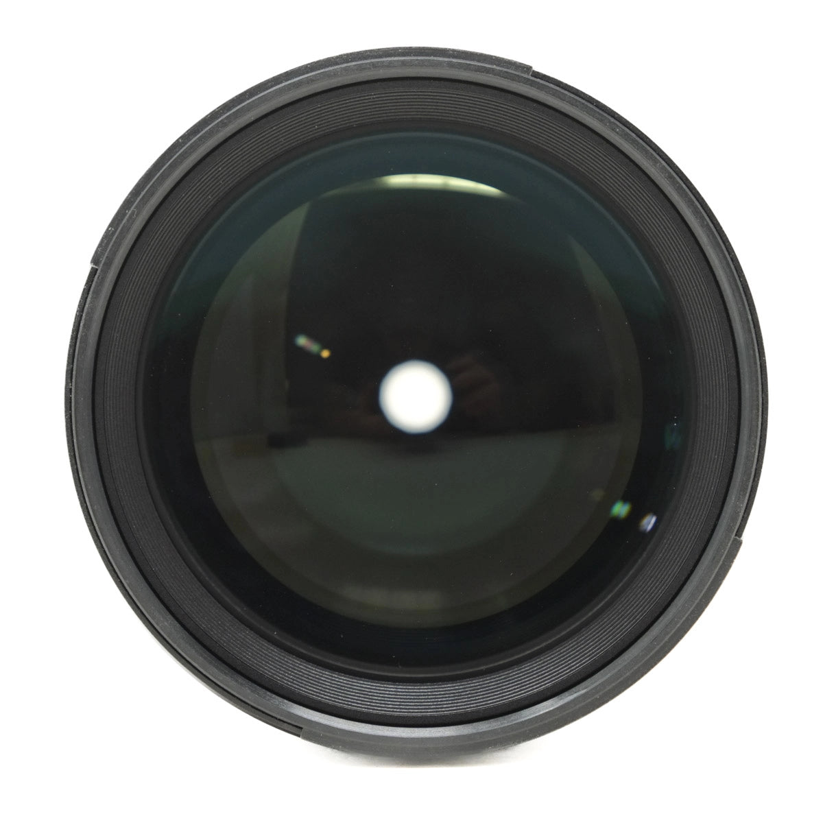 Camera lens on a white background