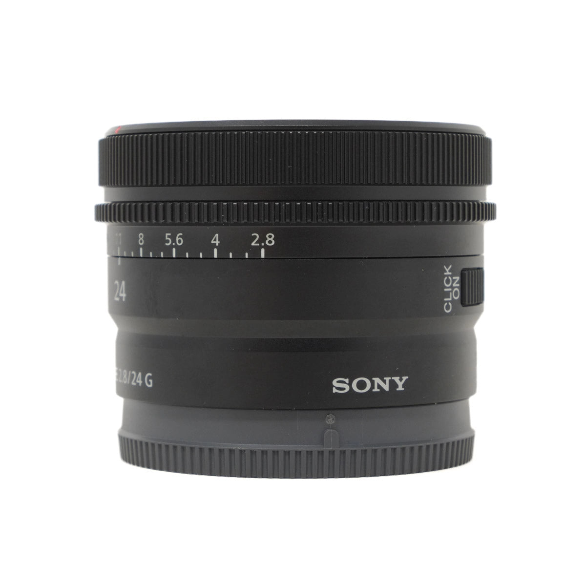 Used Sony FE 24mm F2.8G Lens - side angle 