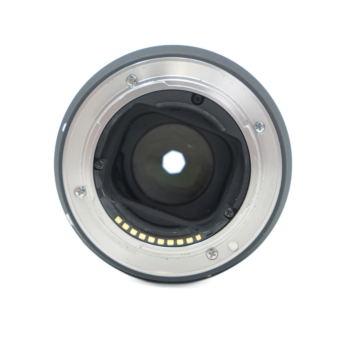 Camera lens on a white background