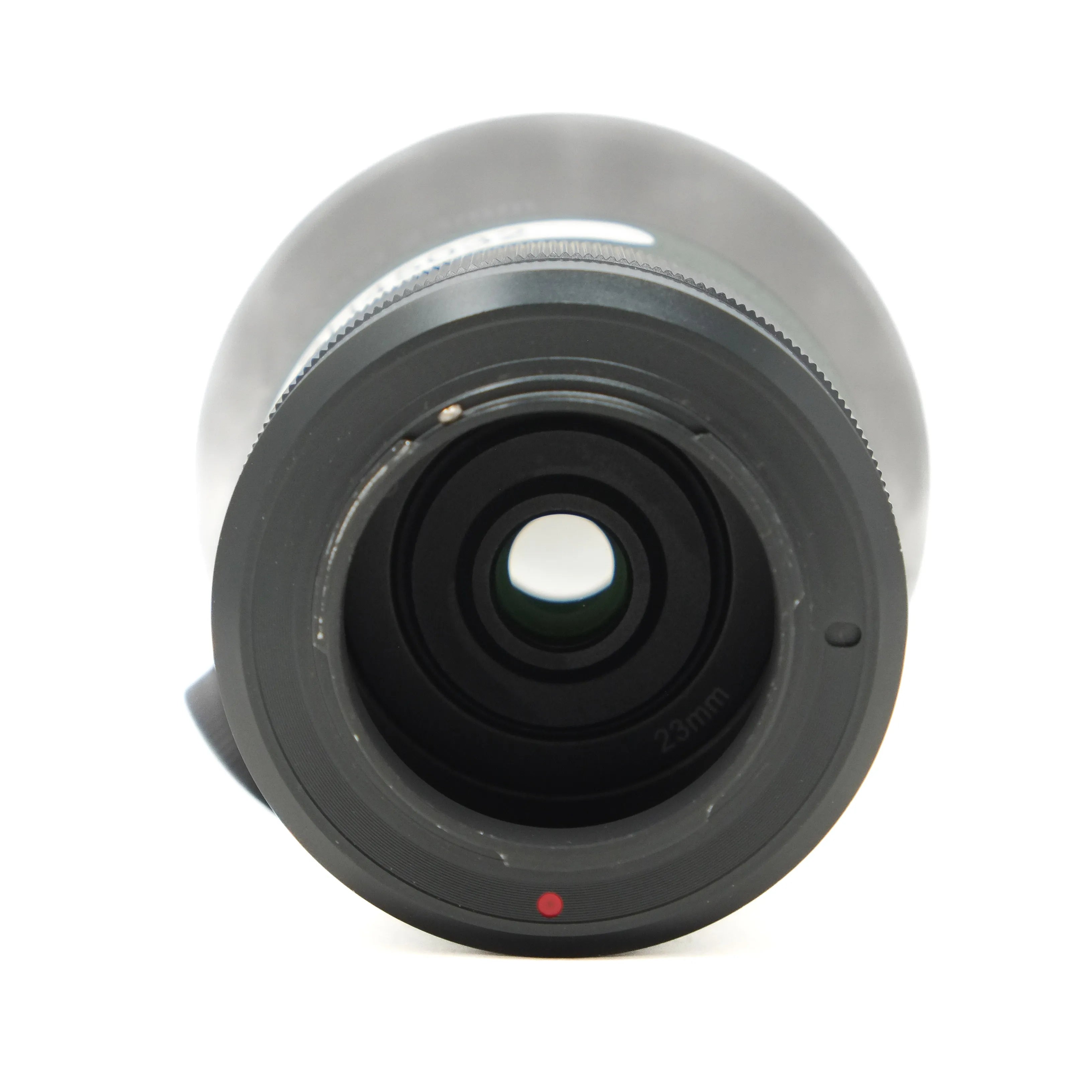 Camera lens on a white background