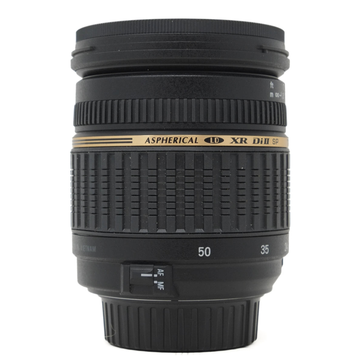 Used Tamron AF 17-50mm F2.8 DII IF Lens for Nikon F - side angle 