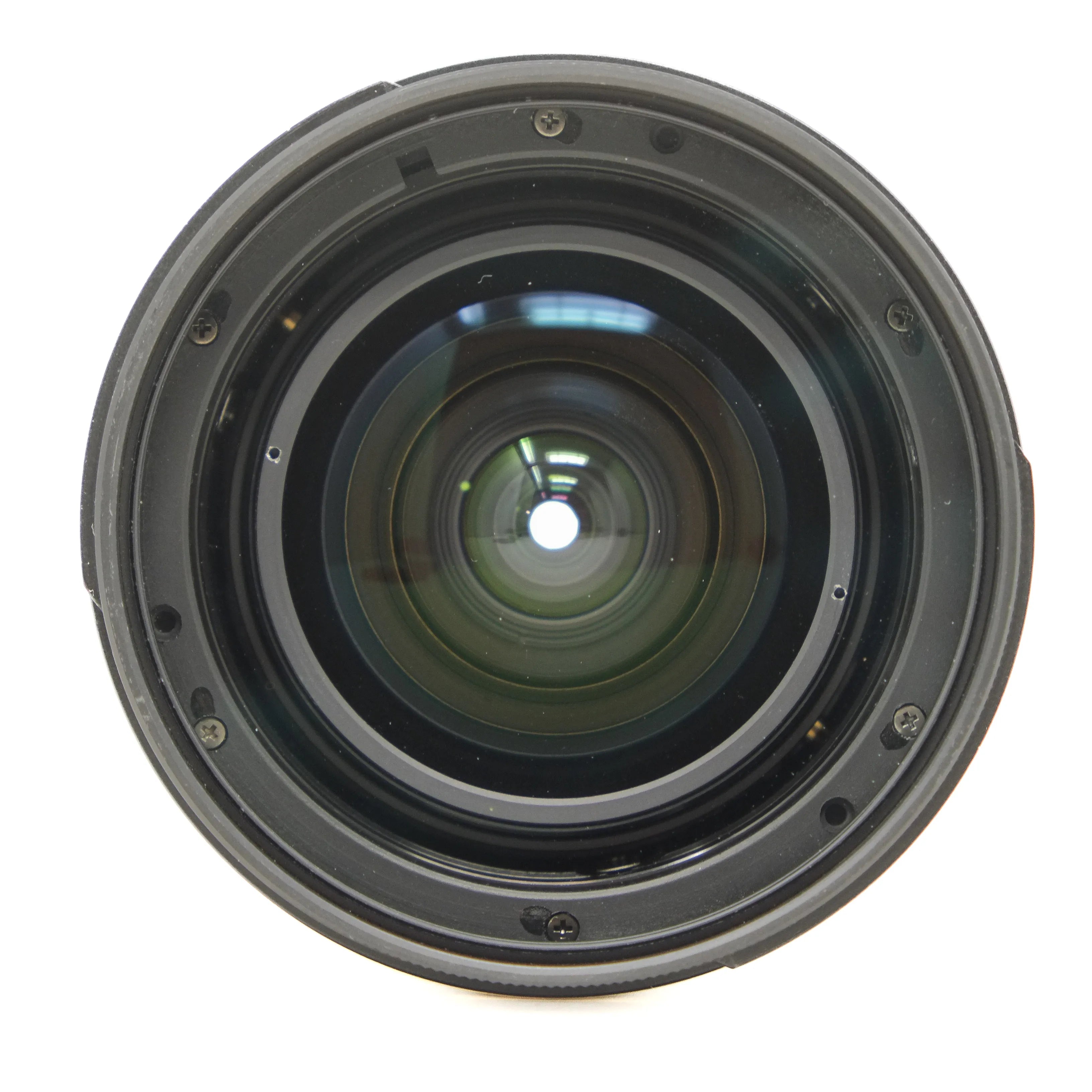 Camera lens on a white background