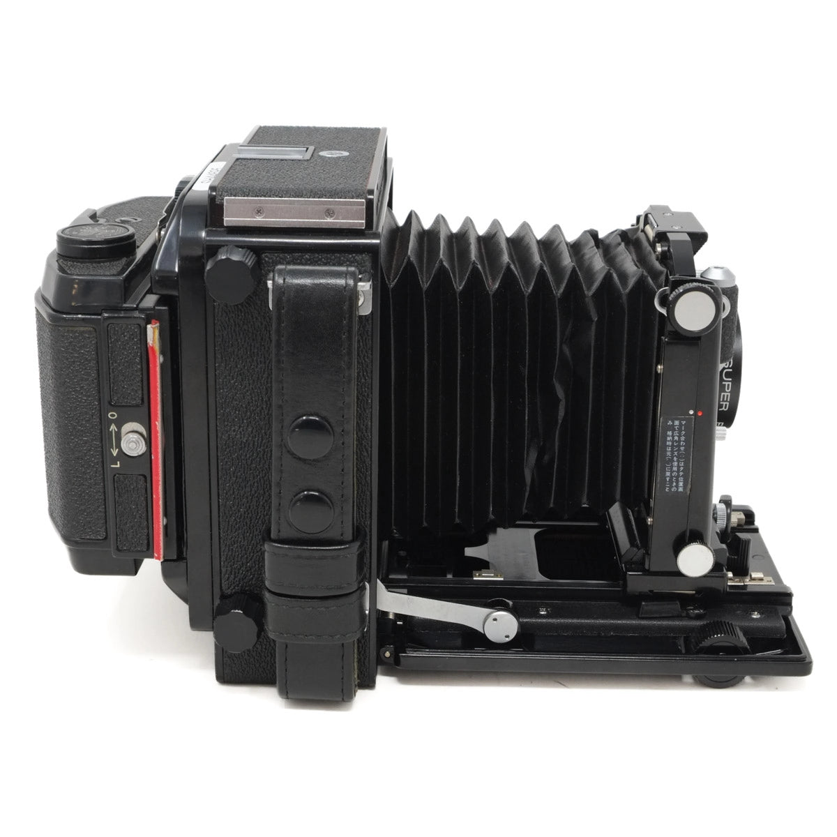 Used Topcon Horseman VH Field camera with 6x9 roll film back - side angle 