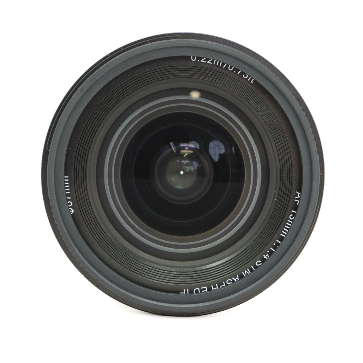 Camera lens on a white background