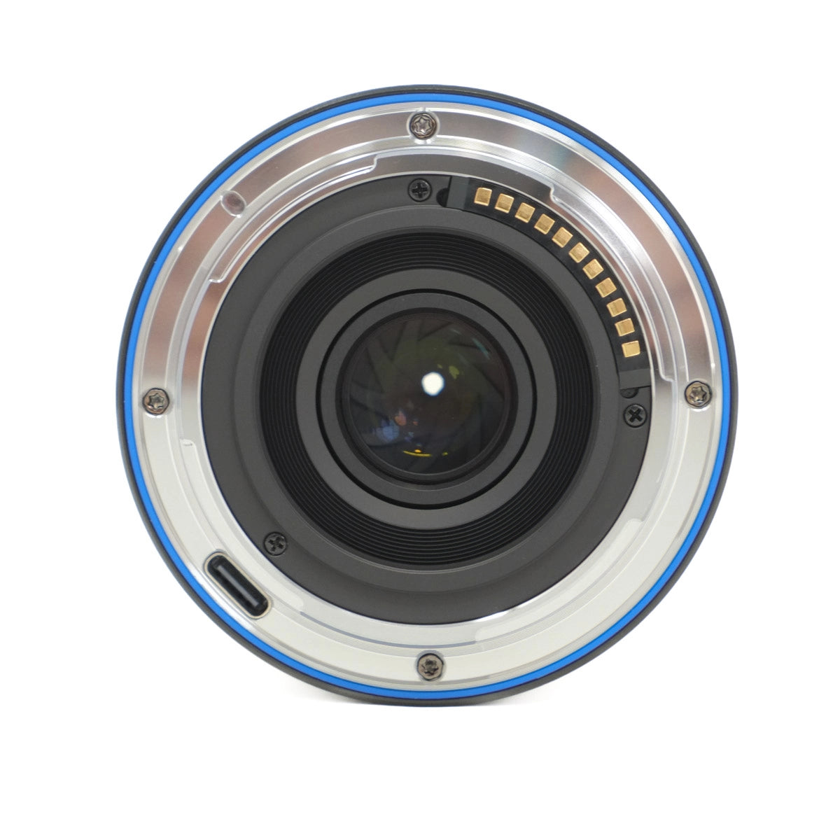 Camera lens on a white background