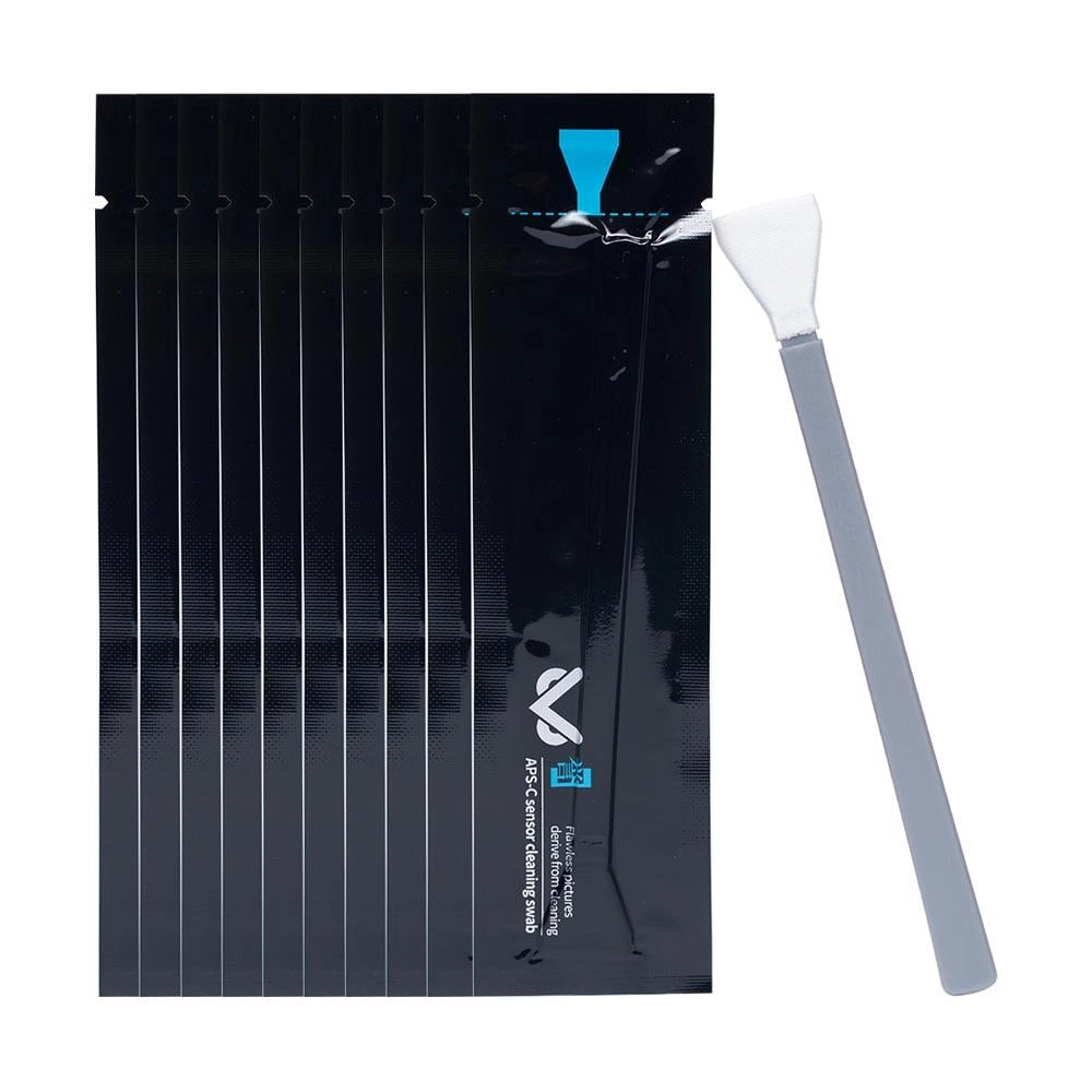 VSGO APS-C Frame Sensor Cleaning Rod Kit front angle of sensor swobs