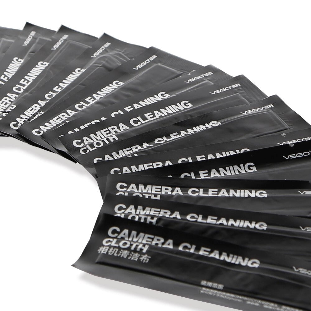 VSGO Microfiber Lens Cleaning Cloth 20 pcs set top angle