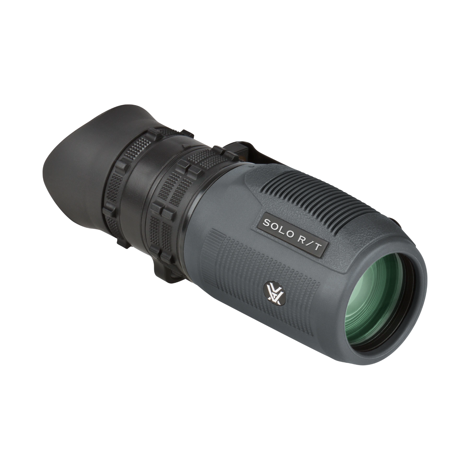A grey Vortex monocular with 'SOLO R/T' printed on the side, shown at an angle against a plain white background.